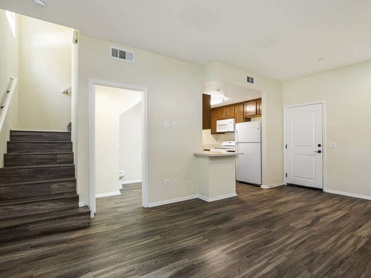 Parkside Villas staircase to upstairs
